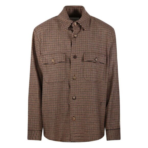 Saint Laurent Women Houndstooth Overshirt